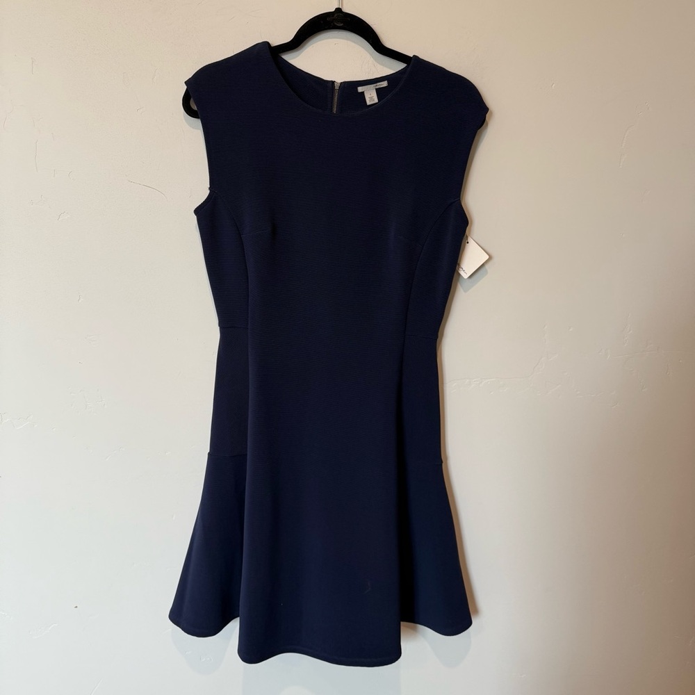 NWT Halogen Navy Mini Shift Dress Womens Size Small Work Office Career Event